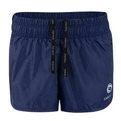 STARK SOUL Damen Sport Short Fitness Short vital, Funktionsshort, Atmungsaktiv, Schnelltrocknende Trainingsshort - Marineblau - XL von STARK SOUL