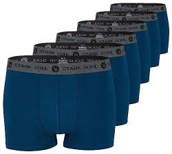 STARK SOUL Herren Boxershorts | Hipster im 6er Pack | Baumwoll-Unterhosen für Männer in Größe L, Marineblau von STARK SOUL