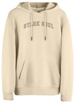 STARK SOUL Hoodie - Kapuzen-Sweater Unisex College | 270 GSM - innen angeraut - Baumwolle beigè Gr XL von STARK SOUL