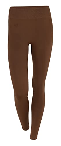 STARK SOUL Seamless Leggings -Opaque-, vielseitige, funktionale Damen Sport Leggings, Yogahose | Coffee | Größe: L von STARK SOUL