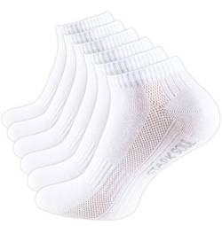 STARK SOUL Sport & Lifestyle Sneaker Socken in Premium Qualität, Unisex für Damen & Herren | 6 Paar | Gr. 47-50, weiss von STARK SOUL