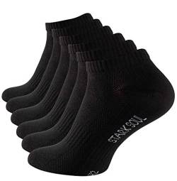 STARK SOUL Sport & Lifestyle Sneaker Socken in Premium Qualität | Unisex für Damen & Herren | 6 Paar | Gr. 39-42, schwarz von STARK SOUL