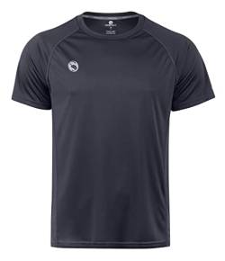 STARK SOUL Sportshirt Fitness T-Shirt Reflect, Kurzarm Funktionsshirt, Atmungsaktiv Schnelltrocknendes Trainingsshirt - Grau - XXL von STARK SOUL