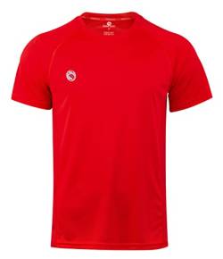 STARK SOUL Sportshirt Fitness T-Shirt Reflect, Kurzarm Funktionsshirt, Atmungsaktiv Schnelltrocknendes Trainingsshirt - Rot - XXL von STARK SOUL
