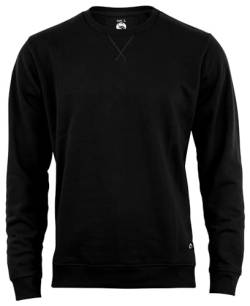 STARK SOUL Sweatshirt Rundhals-Sweater Unisex | 270 GSM - innen angeraut - Baumwolle Schwarz Gr XL von STARK SOUL