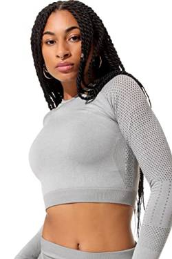 STARK Soul Damen 5125 T-Shirt, Grau-Melange, S von STARK SOUL