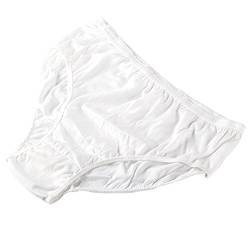 STARLY 10pcs Frauen Einweg 100% Reine Baumwolle Unterwäsche Reise Höschen Oma Briefs Weiß/Mehrfarbig (10Pk) (Weiß, Klein - Taille 60-74cm) von STARLY