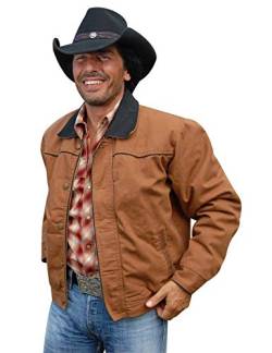 STARS & STRIPES Canvasjacke Herrenjacke Westernjacke Cowboy Country Western Westernstyle »Range Rider« Gr.M von STARS & STRIPES