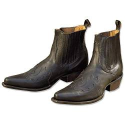 STARS & STRIPES Herren Damen Western Stiefelette »WB-08« Schwarz Gr.44 von STARS & STRIPES