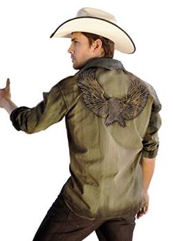 Westernhemd Dave mit Adler-Stick (XL) von STARS & STRIPES