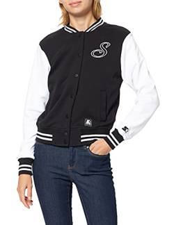 STARTER BLACK LABEL Damen Jacke Ladies Starter Sweat College Jacket black/white M von STARTER BLACK LABEL