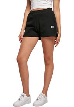 STARTER BLACK LABEL Damen Kurze Hose Ladies Starter Essential Sweat Shorts, Farbe Black, Größe L von STARTER BLACK LABEL