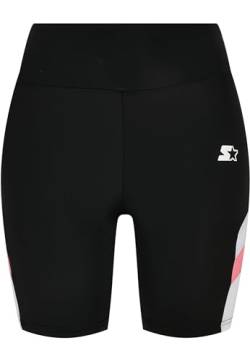 STARTER BLACK LABEL Damen Radlerhose Ladies Starter Cycle Shorts, Farbe Black/White, Größe S von STARTER BLACK LABEL