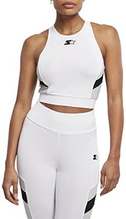 STARTER BLACK LABEL Damen Sport-BH Ladies Starter Sports Cropped Top White/Black XL von STARTER BLACK LABEL