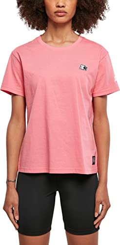 STARTER BLACK LABEL Damen T-Shirt Ladies Starter Essential Jersey, Farbe pinkgrapefruit, Größe M von STARTER BLACK LABEL