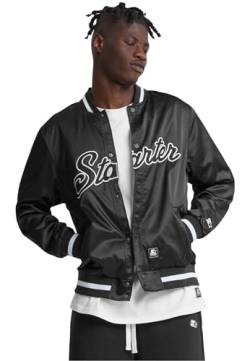 STARTER BLACK LABEL Herren Jacke Starter Satin College Jacket black XXL von STARTER BLACK LABEL