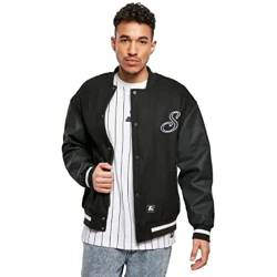 STARTER BLACK LABEL Herren Jacke Starter Script College Jacket black XXL von STARTER BLACK LABEL