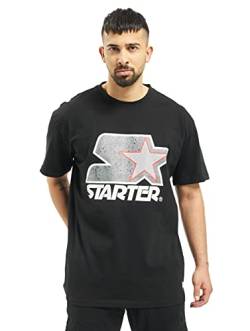 STARTER BLACK LABEL Herren Multicolored Logo Tee T-Shirt, Schwarz, L EU von STARTER BLACK LABEL