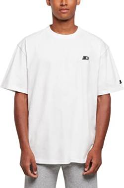 STARTER BLACK LABEL Herren Starter Essential Oversize Tee T-Shirt, White, S von STARTER BLACK LABEL