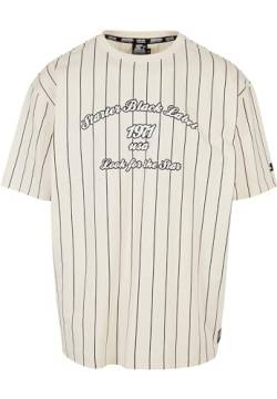 STARTER BLACK LABEL Herren Starter Pinestripe 1971 Tee XL palewhite von STARTER BLACK LABEL