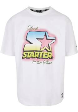 STARTER BLACK LABEL Herren T-Shirt Starter Fresh Logo Tee, Farbe White, Größe L von STARTER BLACK LABEL