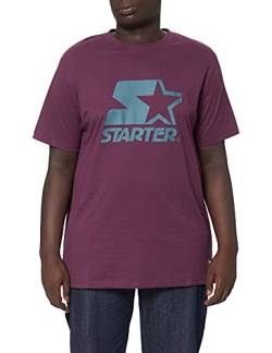 STARTER BLACK LABEL Herren T-Shirt Starter Logo Tee darkviolet M von STARTER BLACK LABEL