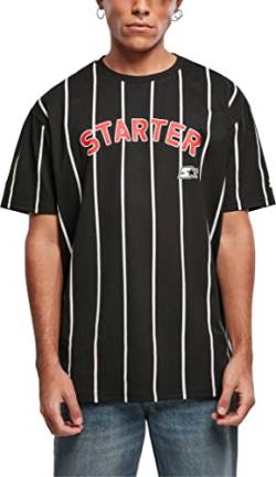 STARTER BLACK LABEL Herren T-Shirt Starter Referee Tee, Farbe Black, Größe L von STARTER BLACK LABEL