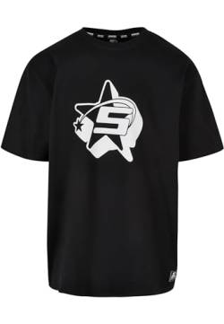 STARTER BLACK LABEL Herren T-Shirt Starter Shooting Star Oversize Tee Black XL von STARTER BLACK LABEL