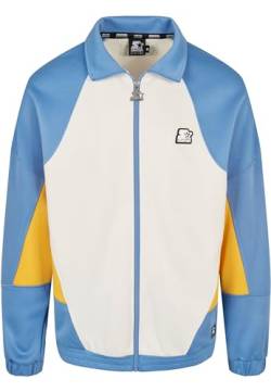 STARTER BLACK LABEL Herren Trainingsjacke Starter Laser Track Jacket, Farbe plwht/hrznblu/clfrnyllw, Größe XXL von STARTER BLACK LABEL