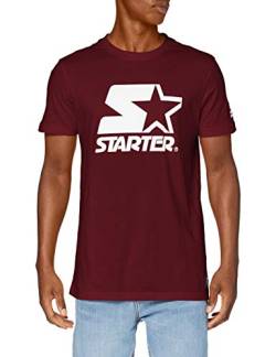 STARTER BLACK LABEL Logo Tee, Farbe Oxblood, Größe S von STARTER BLACK LABEL