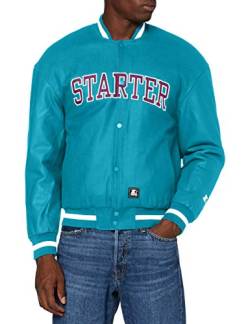 STARTER BLACK LABEL Team Jacket, Farbe Lake Blue, Größe L von STARTER BLACK LABEL
