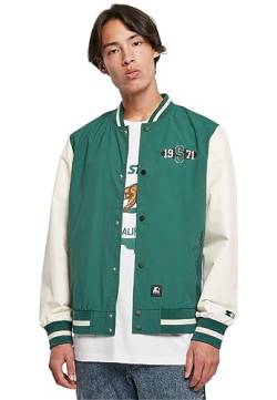 Starter Herren Jacke Starter Nylon College Jacket darkfreshgreen/palewhite L von STARTER BLACK LABEL