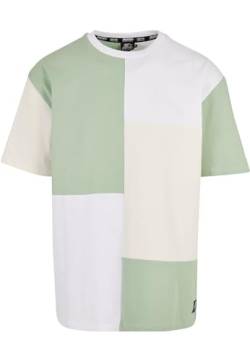 Starter Herren T-Shirt Starter Patchwork Oversize Tee vintagegreen/palewhite/White XL von STARTER BLACK LABEL