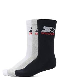 STARTER Herren Socken Crew 3-Pack grau 35-38 von STARTER