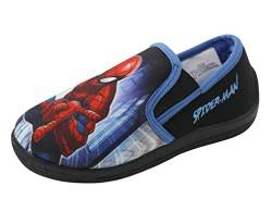 Marvel Spiderman Hausschuhe für Kinder, Schwarz - Elias - Größe: 25 EU von STC