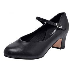 Stelle Tanzschuhe für Damen, 3,8 cm, 5,1 cm, 6,3 cm, Schwarz (2" Schwarz), 39 EU von STELLE