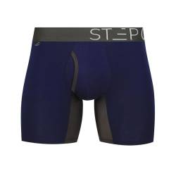 Step One Boxershorts Herren - Feuchtigkeitsabweisende Unterhosen Männer, Herren Unterhosen Boxershorts mit 3D Tasche + Scheuerschutz, Organische Bambus Unterwäsche von STEP ONE