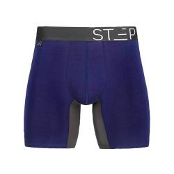 Step One Boxershorts Herren - Feuchtigkeitsabweisende Unterhosen Männer, Herren Unterhosen Boxershorts mit 3D Tasche + Scheuerschutz, Organische Bambus Unterwäsche von STEP ONE