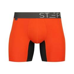 Step One Boxershorts Herren - Feuchtigkeitsabweisende Unterhosen Männer, Herren Unterhosen Boxershorts mit 3D Tasche + Scheuerschutz, Organische Bambus Unterwäsche von STEP ONE