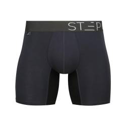 Step One Herren Boxershorts - feuchtigkeitsabweisende Männer Boxershorts, Unterhosen mit 3D Tasche + Scheuerschutz, organische Bambus Unterwäsche von STEP ONE