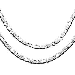 Herren Halskette Silber 925 50cm Ohne Anhänger Öko-Verpackung Silver Plus(TM) Anlaufschutz von STERLL