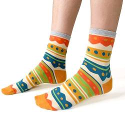 Bunte Lustige Socken I Verschiedenartige Socken I Oster-Socken I Baumwolle, Weiche und Bequeme Ostersocken I Unisex-Socken 9-12/7.5-9 I 3 Größenoptionen: EU 35-37/38-40/41-43, 1 Paar. von STEVEN