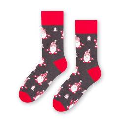 Lustige Socken mit Christmas Motiv Herren und Damen, Weihnachtssocken, Bunte Socken Herren & Damen, Baumwollsocken I EU 41-43/44-46/35-37/38-40 von STEVEN
