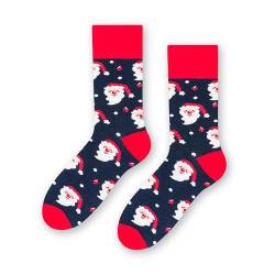 Lustige Socken mit Christmas Motiv Herren und Damen, Weihnachtssocken, Bunte Socken Herren & Damen, Baumwollsocken I EU 41-43/44-46/35-37/38-40 von STEVEN