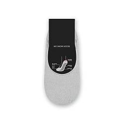 STEVEN Unsichtbare No-Show-Socken für Männer und Jungen, aus Bambus (Viskose), mit rutschfestem Silikonabsatz, grau, Größe UK10–11,5 EU44–46 von STEVEN