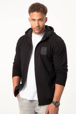 Große Größen STHUGE Hoodiejacke, Herren, schwarz, Größe: L, Baumwolle/Polyester, STHUGE von STHUGE