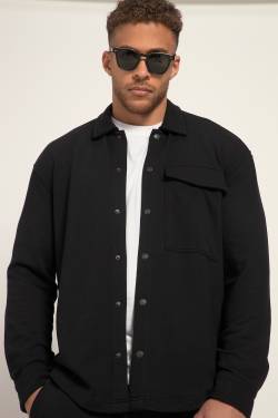 Große Größen STHUGE Overshirt, Herren, schwarz, Größe: 6XL, Baumwolle/Polyester, STHUGE von STHUGE