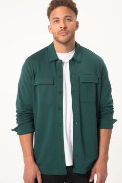 Große Größen STHUGE Overshirt, Herren, türkis, Größe: 3XL, Baumwolle/Polyester, STHUGE von STHUGE