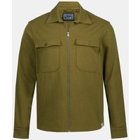 STHUGE Businesshemd STHUGE Hemd Overshirt Sweat Langarm Modern Fit von STHUGE