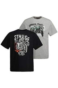 STHUGE Große Größen Herren T Shirt, Black Beauty, XL von STHUGE